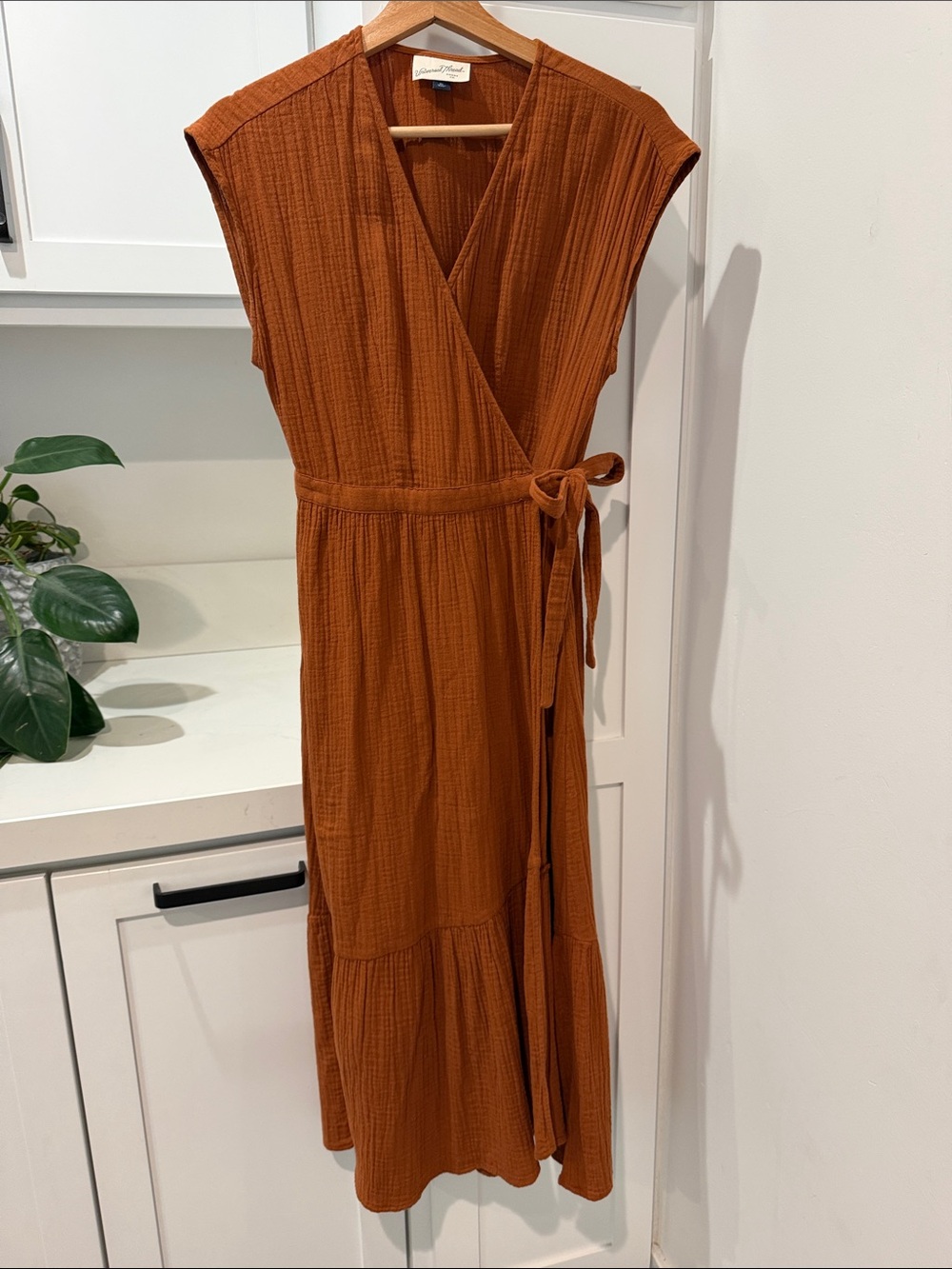 Women’s wrap linen dress